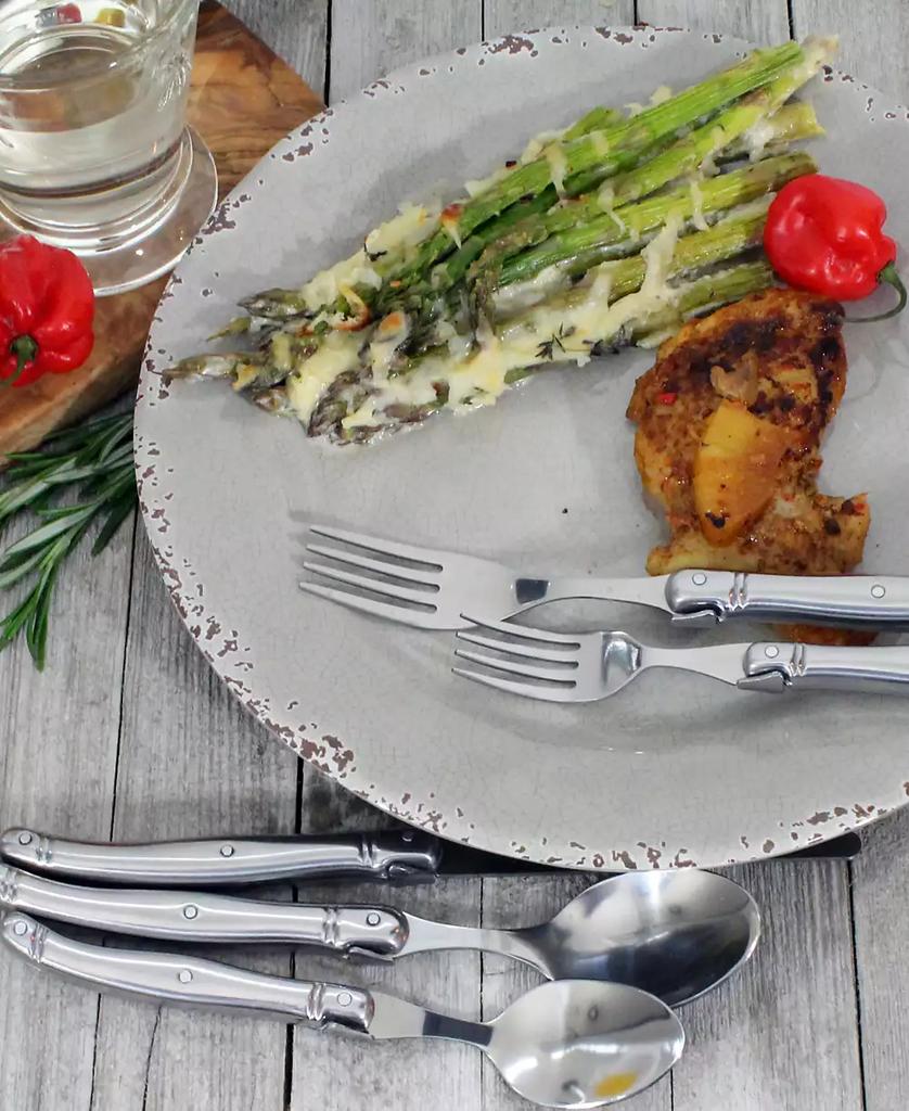 French Home Laguiole 20 Piece Stainless Steel Flatware Set, Service for 4