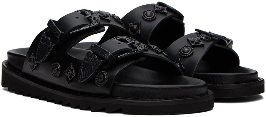 Toga Pulla SSENSE Exclusive Black Buckle Sandals 4