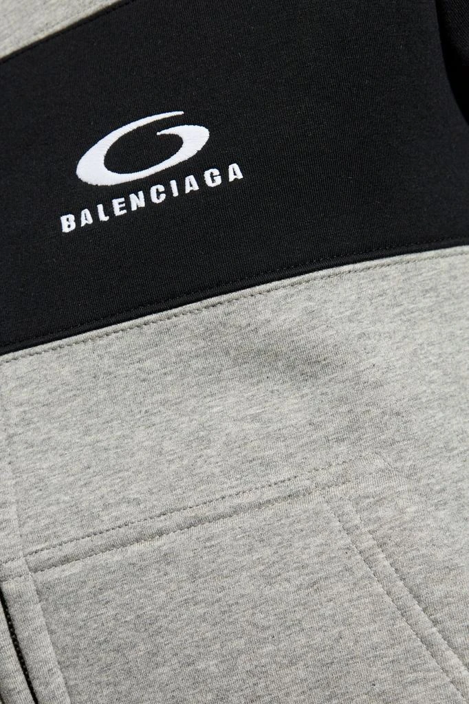 Balenciaga Balenciaga Logo Embroidered Zipped Hoodie 4