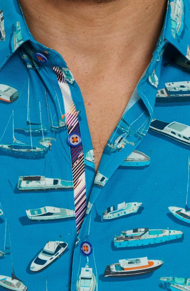 Robert Graham Boat Marina Short Sleeve Button-Up Shirt 3