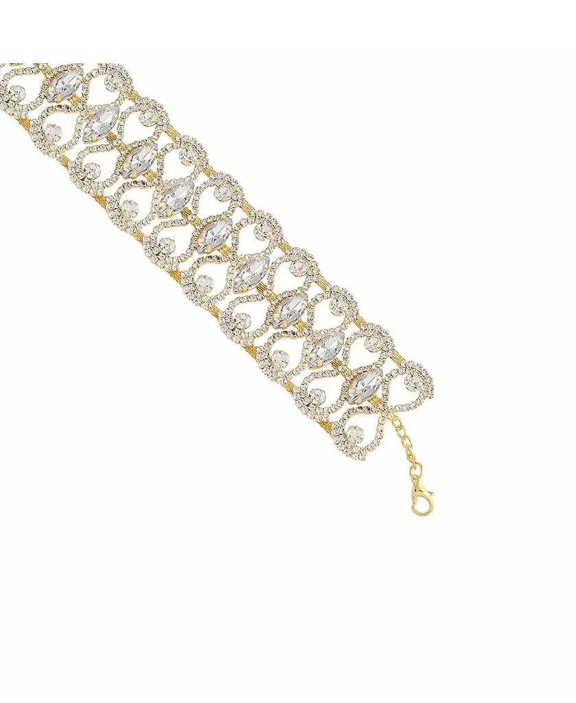 SOHI Gold-Plated Crystal Necklace 4