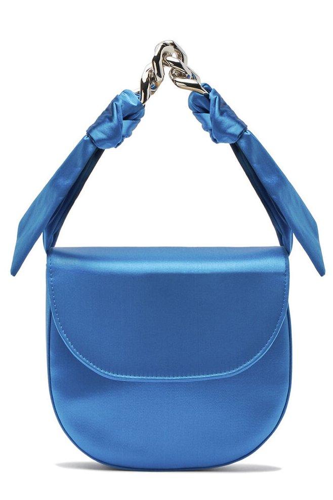 CASADEI Casadei Chain Detailed Satin Top Handle Bag