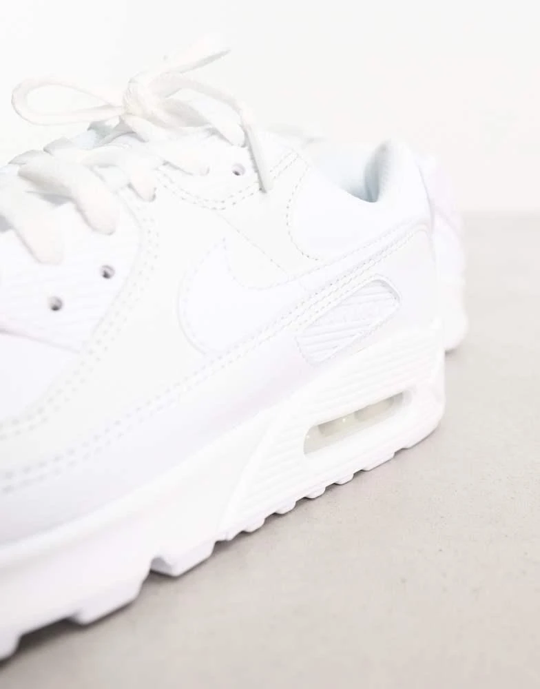 NIKE Nike Air Max 90 LTR trainers in triple white 3