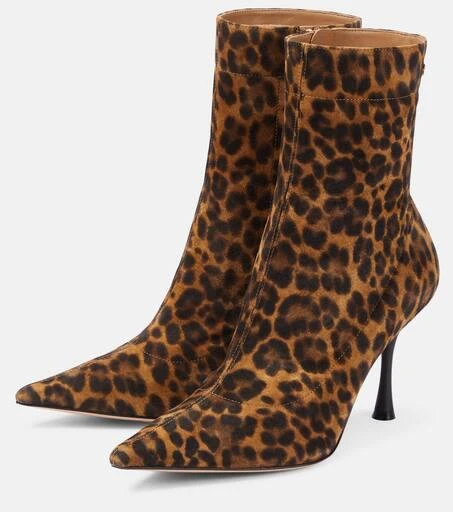 Gianvito Rossi Dasha animal-print leather ankle boots 5