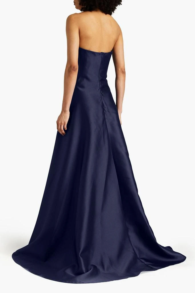 REEM ACRA Strapless mikado-piqué gown 3