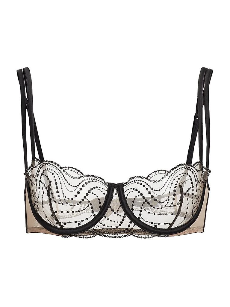 Kiki De Montparnasse Ondule Embroidered Lace Underwire Balconette Bra 1