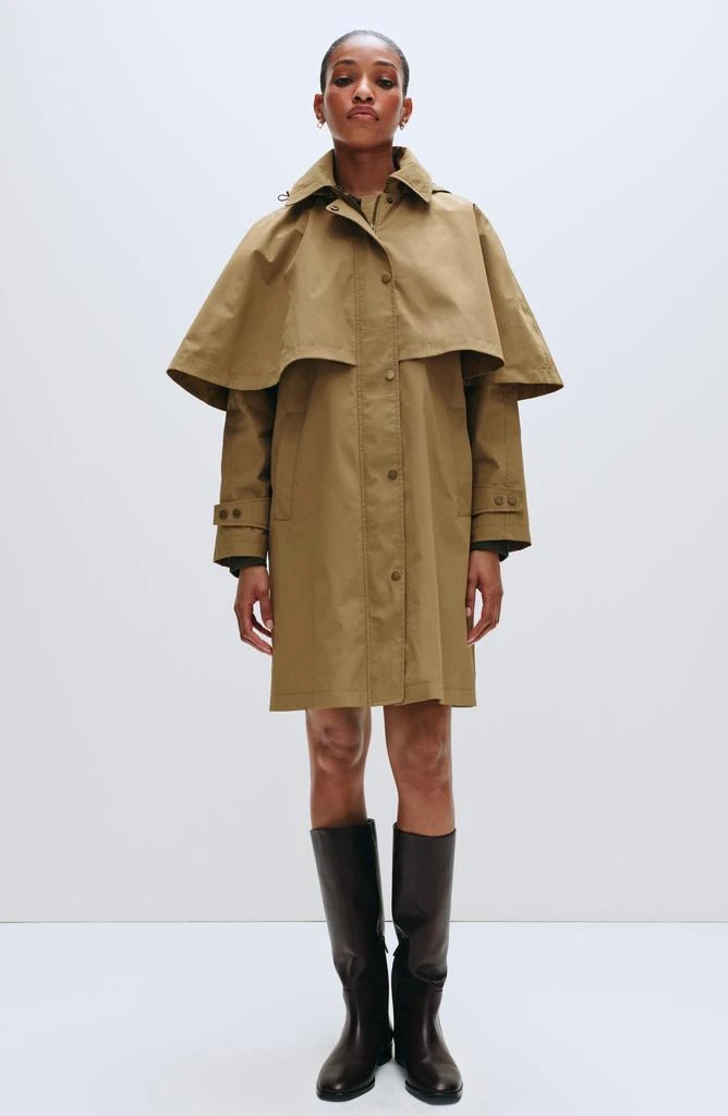 Avec Les Filles Hooded Cape Raincoat 2