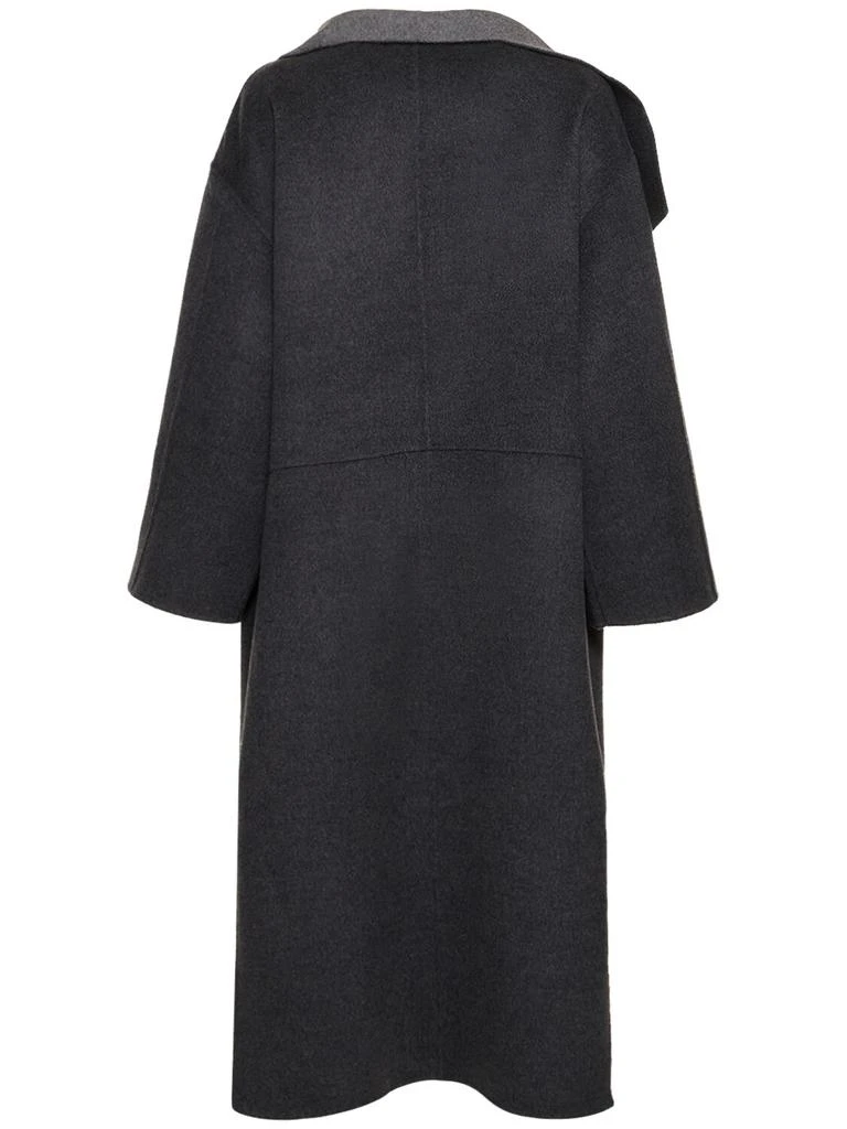 TOTEME Two-tone Signature Wool & Cashmere Coat 4