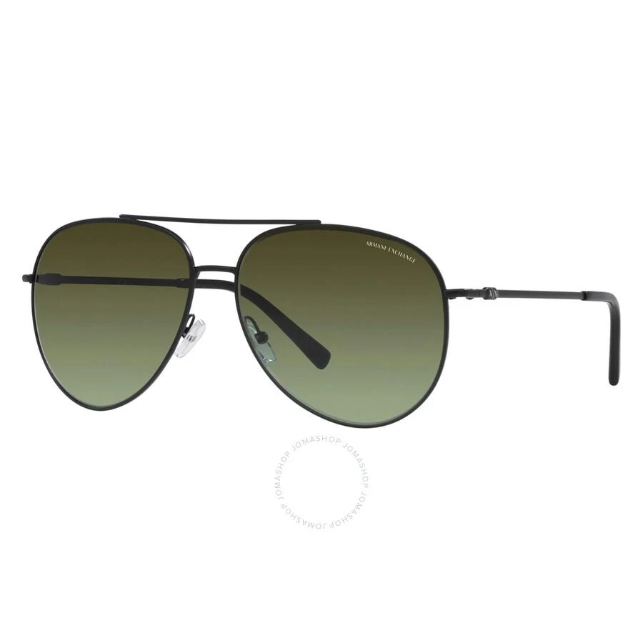 Armani Exchange Green Gradient Pilot Men's Sunglasses AX2043S 6000E8 62 1