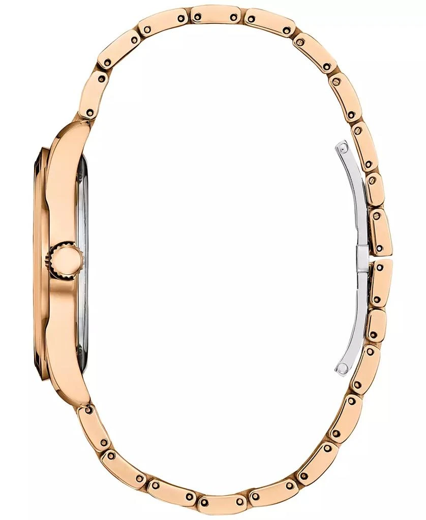 Citizen Eco-Drive Women
s Arezzo Rose Gold-Tone Stainless Steel Bracelet Watch 35mm 2
