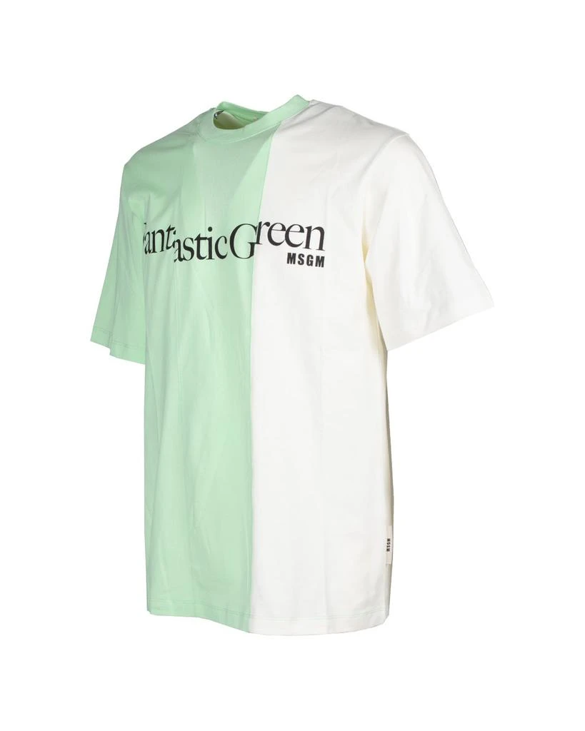 MSGM MSGM Fantastic Green Crewneck T-Shirt 3