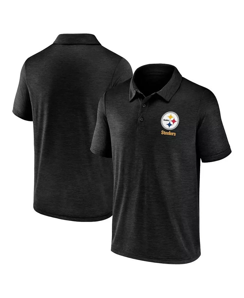 Fanatics Men's Black Pittsburgh Steelers Making Waves Polo 1