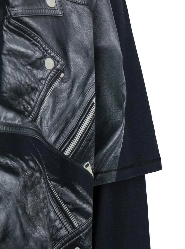 Balmain Leather Trompe L'Œil Ls T-Shirt 3