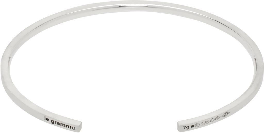 Le Gramme Silver Ribbon 'Le 7g' Bracelet