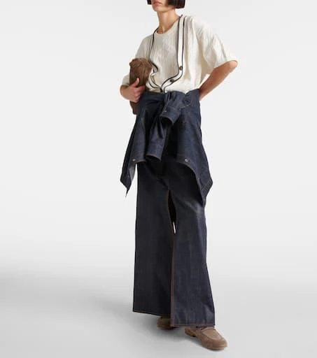 Brunello Cucinelli Cable-knit cotton top 2