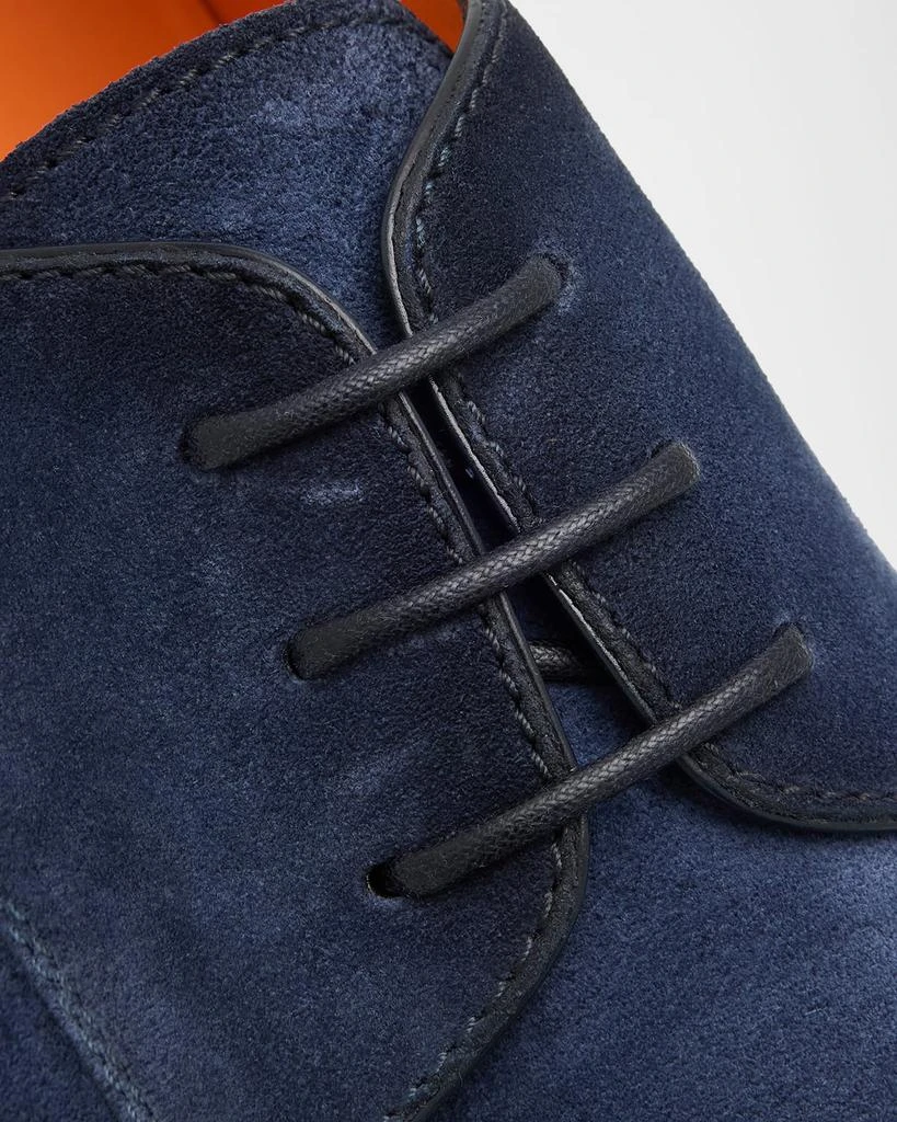 Santoni Men's Dilate-B Suede Derby Shoes 6