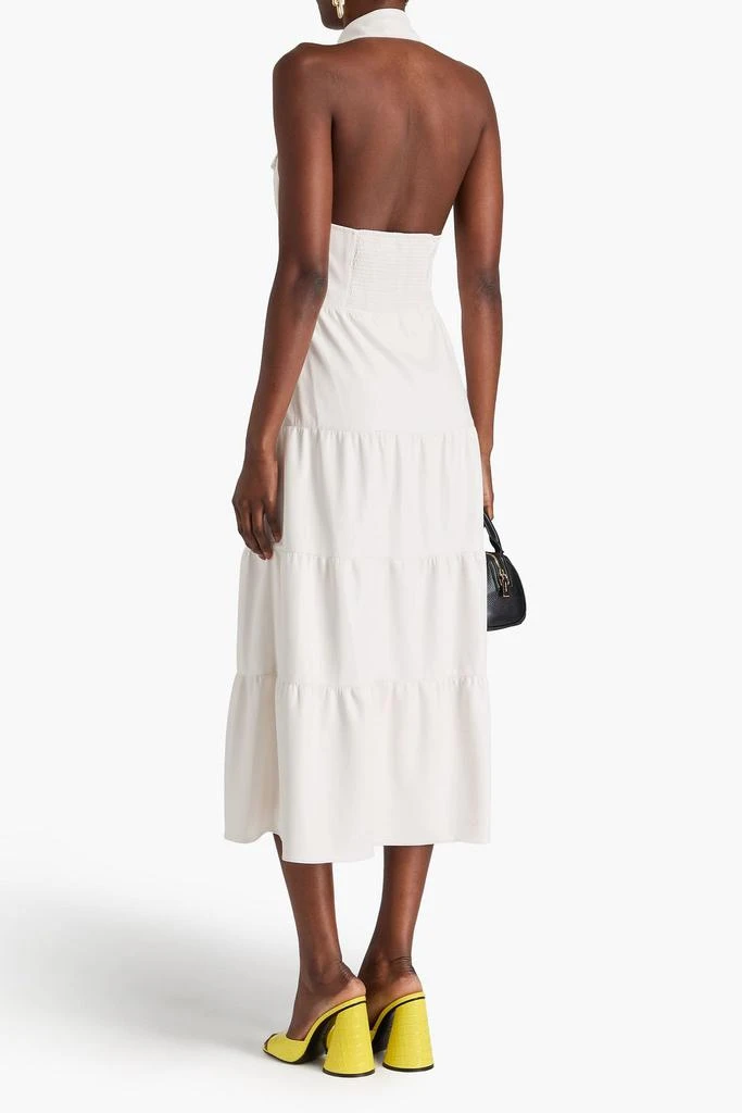 Alice + Olivia Miranda tiered halterneck midi dress 3