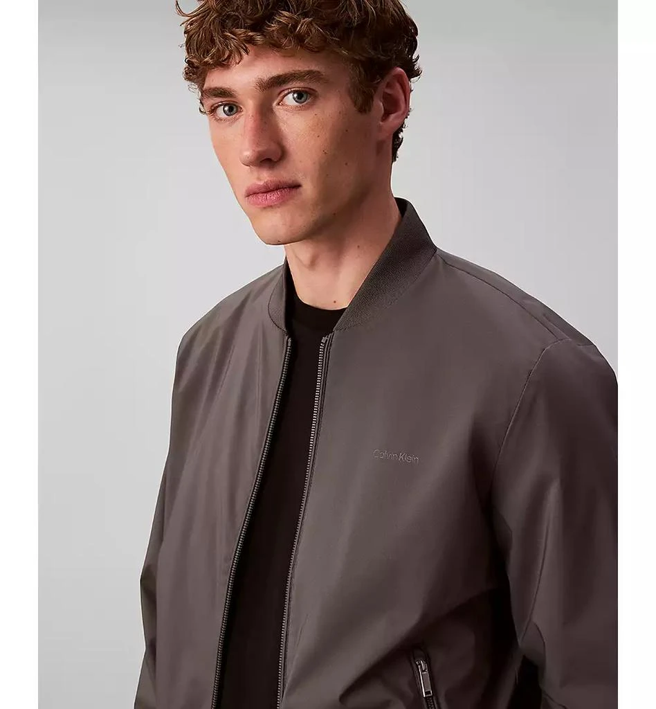 Calvin Klein Men's Logo-Print Matte Bomber Jacket 6
