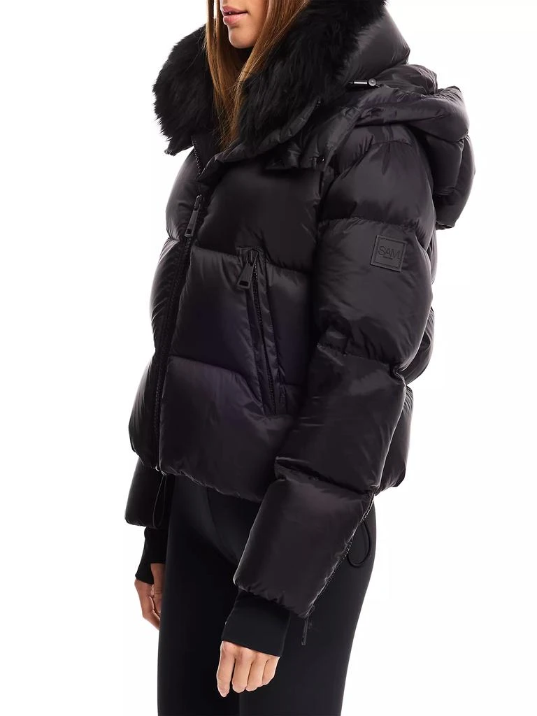 SAM. Kaia Down Shearling Collar Coat 4