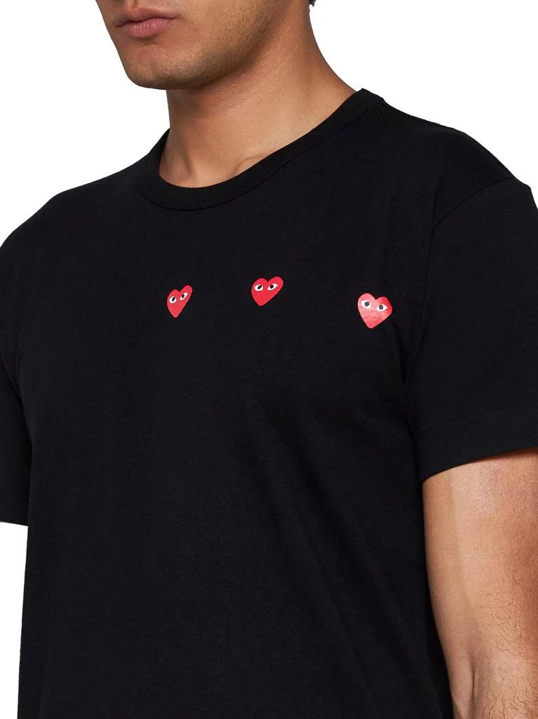 Comme des Garçons Play Comme des Garçons Play Triple Hearts Crewneck T-Shirt 5