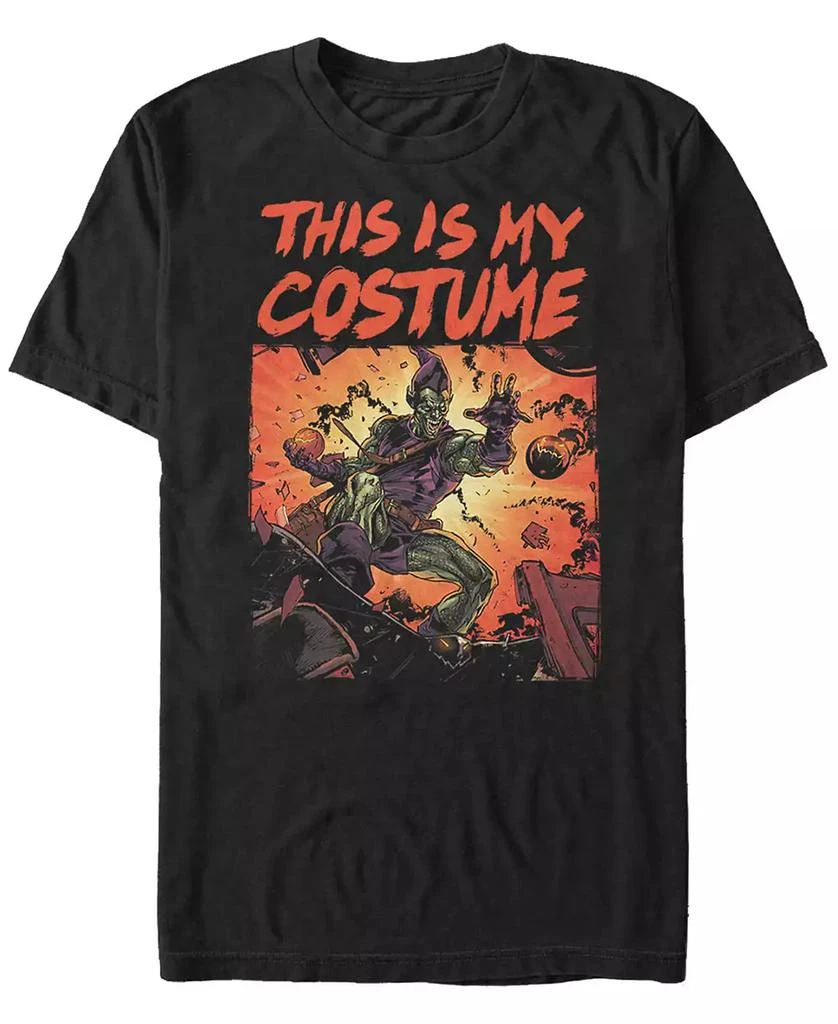 FIFTH SUN Marvel Men's Classic Green Goblin Halloween Costume Short Sleeve T-Shirt 1