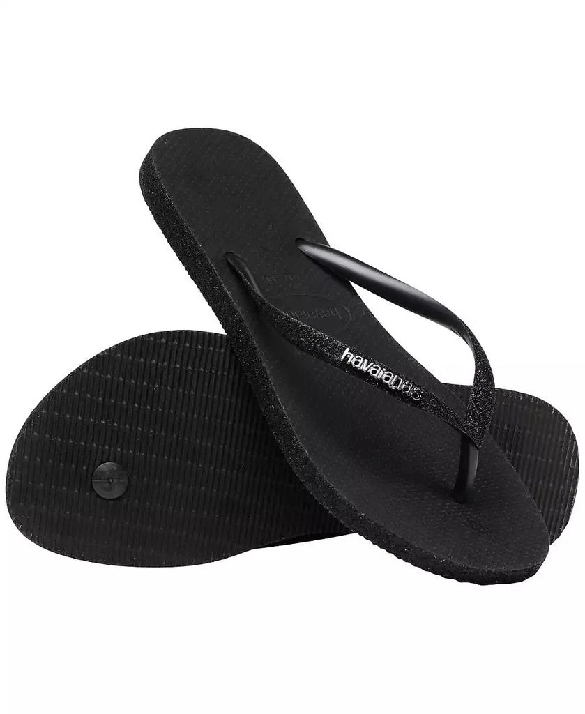 Havaianas Women's Slim Sparkle Slip On Sandals 5