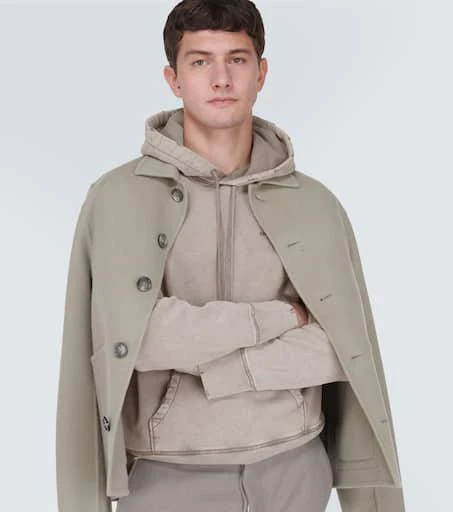 AMI Logo cotton jersey hoodie 5