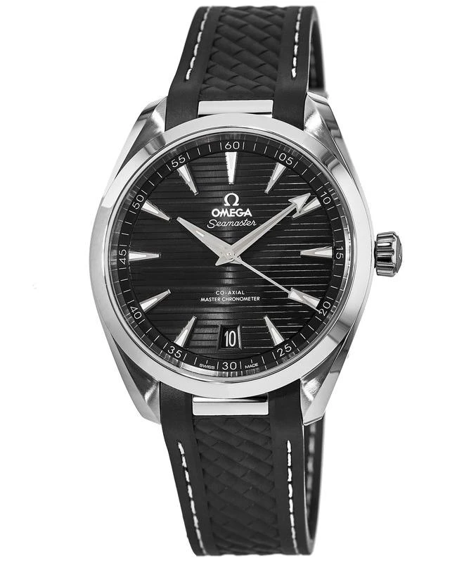 Omega Omega Seamaster Aqua Terra 150m Master Co-Axial Black Dial Rubber Strap Men&apos;s Watch 220.12.41.21.01.001 1
