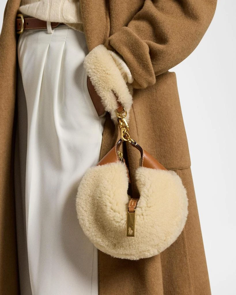 Ralph Lauren Polo ID Mini Shearling Shoulder Bag 2