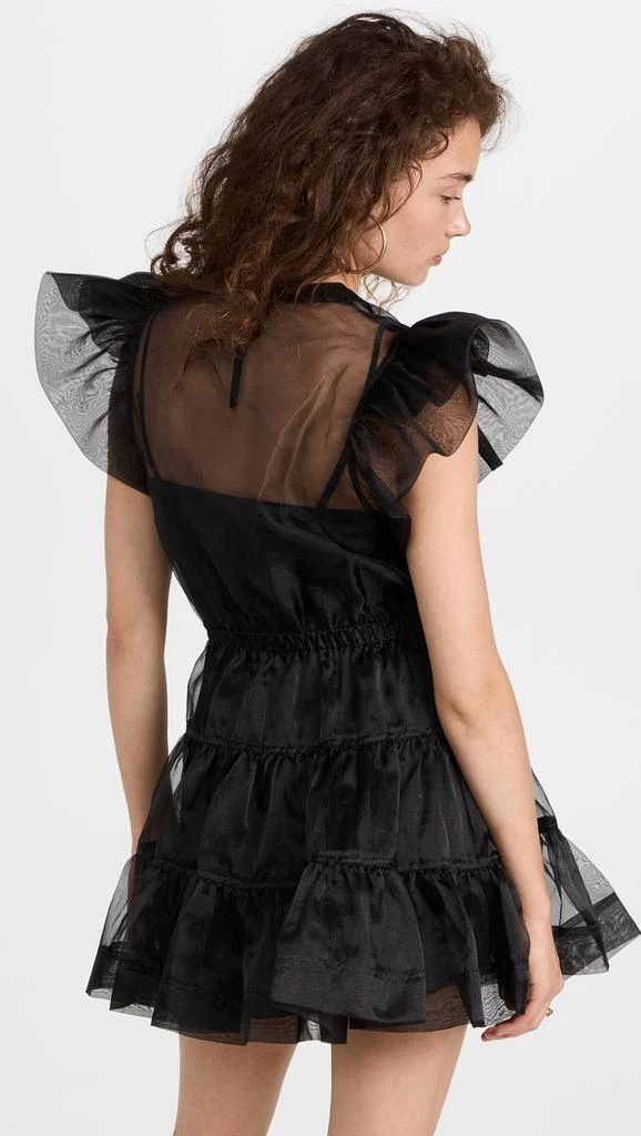 Jonathan Simkhai Monique Organza Ruffle Sleeve Mini Dress 2