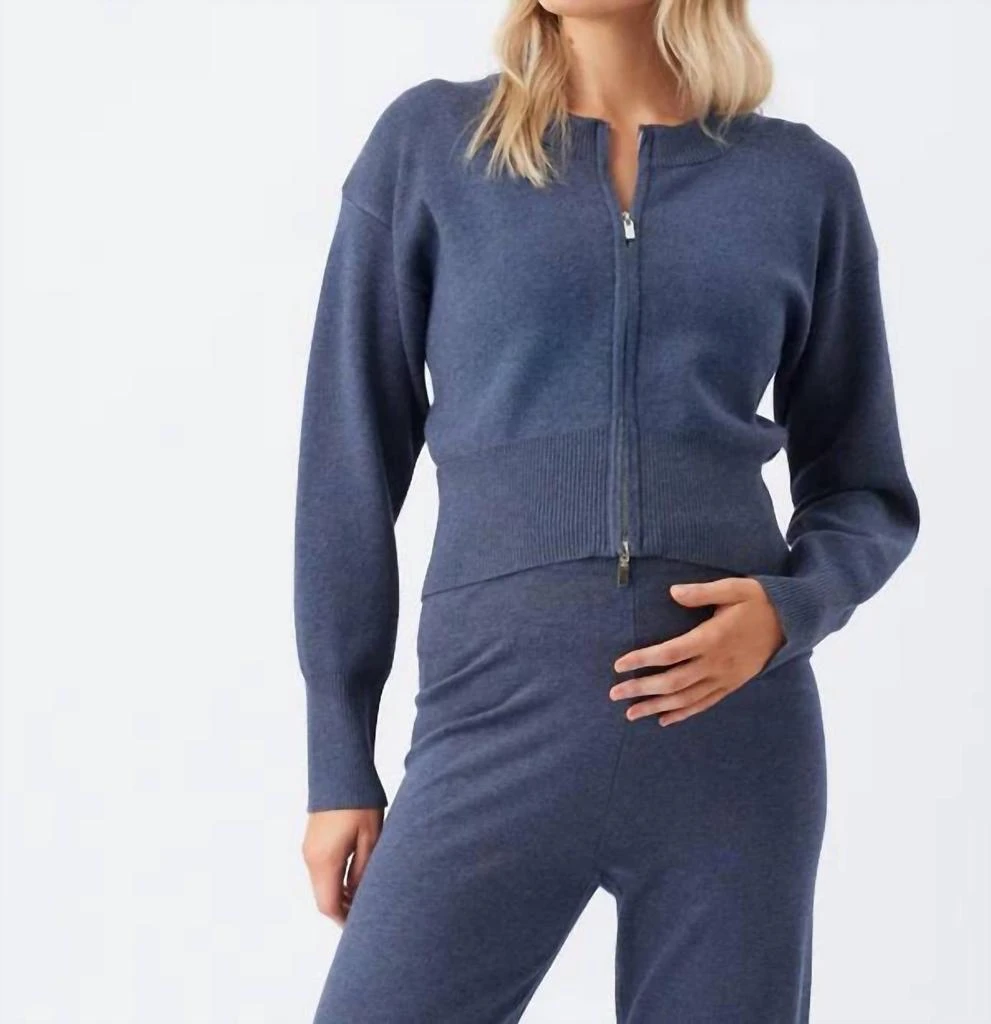 Ripe Ripe - Delta Zip Through Knit Sweater - Maternity
