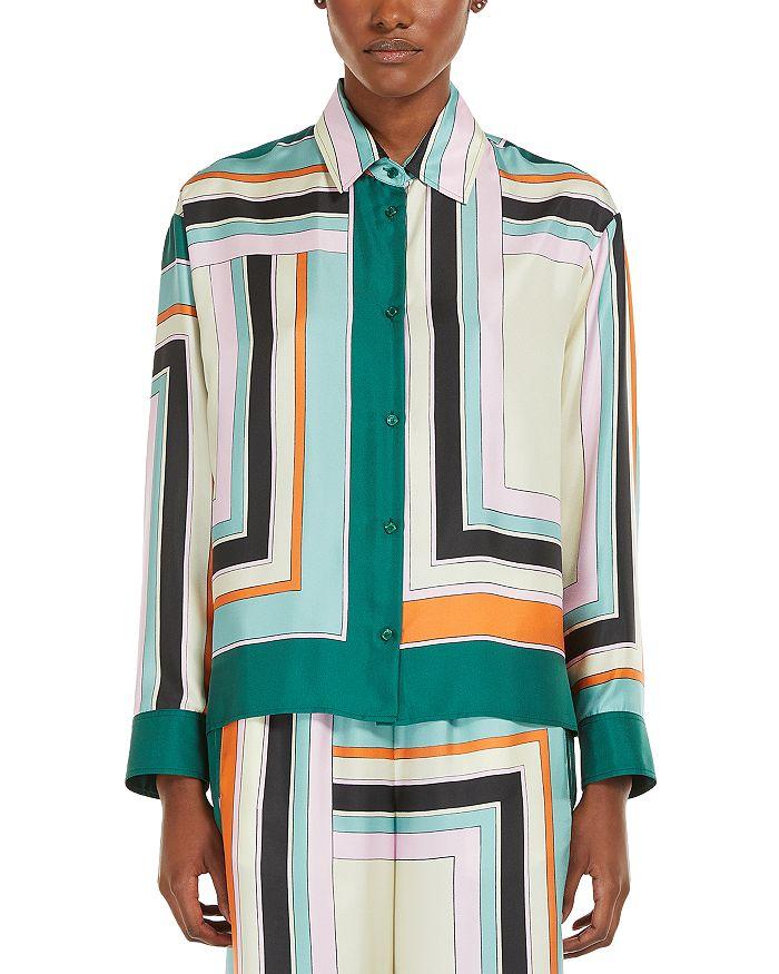 Weekend Max Mara Printed Silk Oncia Shirt - Shirts - BeyondStyle