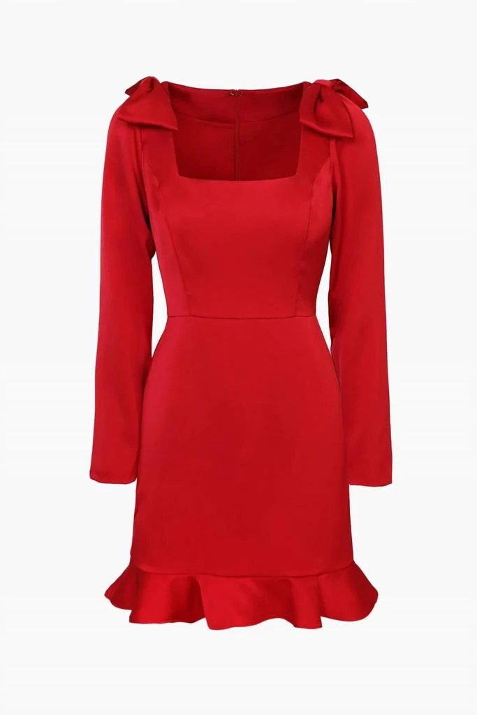 Adelyn Rae Adelyn Rae - Ashley Satin Bow Dress 6