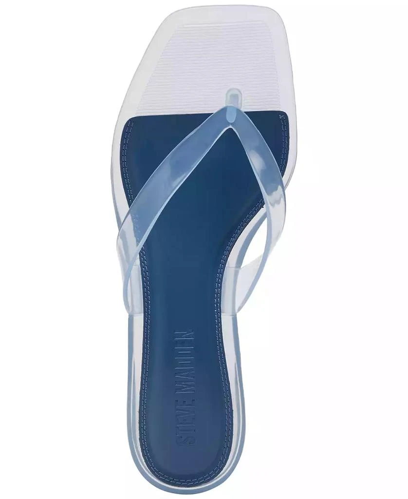 Steve Madden Women's Tracie-J Kitten-Heel Jelly Thong Sandals 5