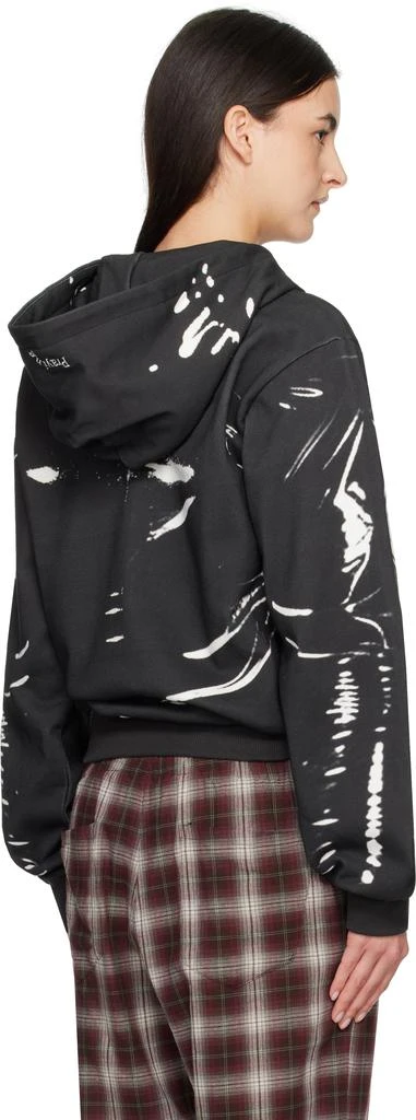 Praying Black Latex Printed Hoodie 3