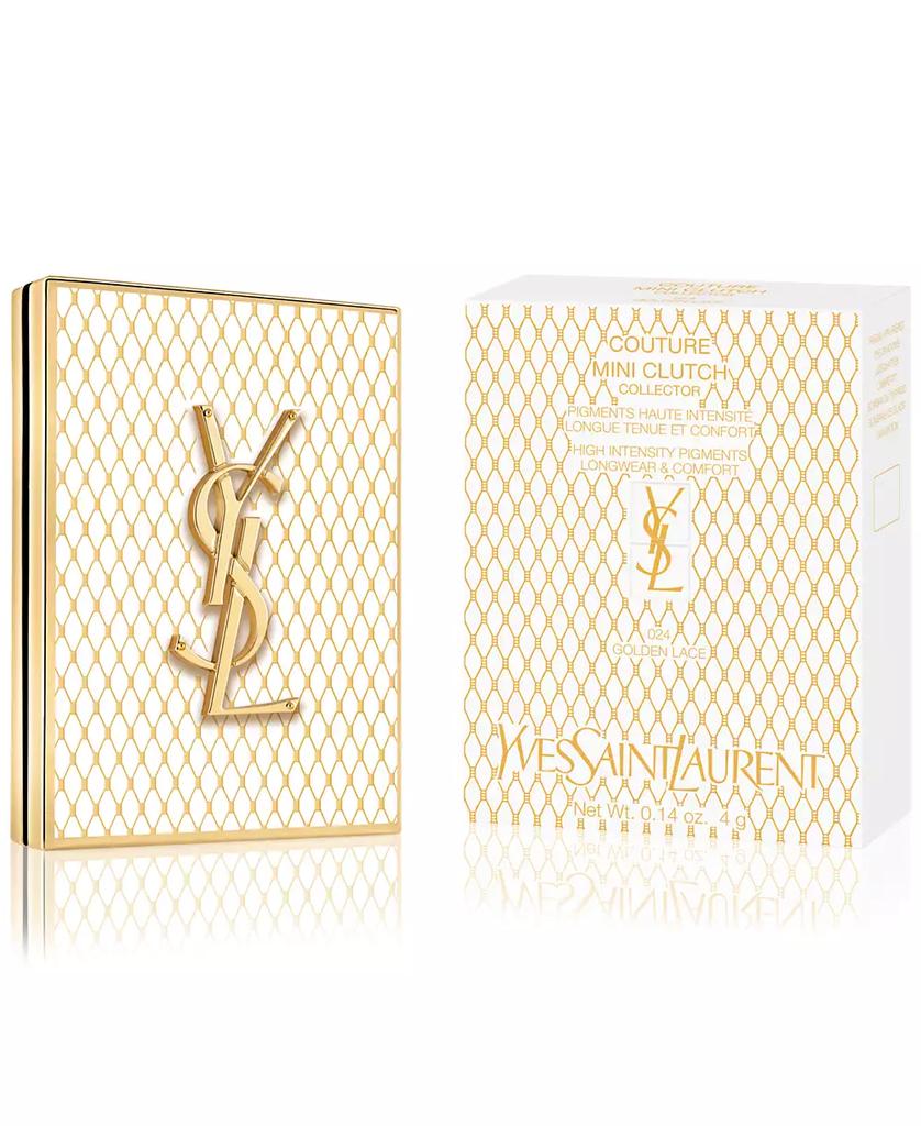 Yves Saint Laurent Limited-Edition Gold Lace Couture Mini Clutch Luxury Eyeshadow Palette