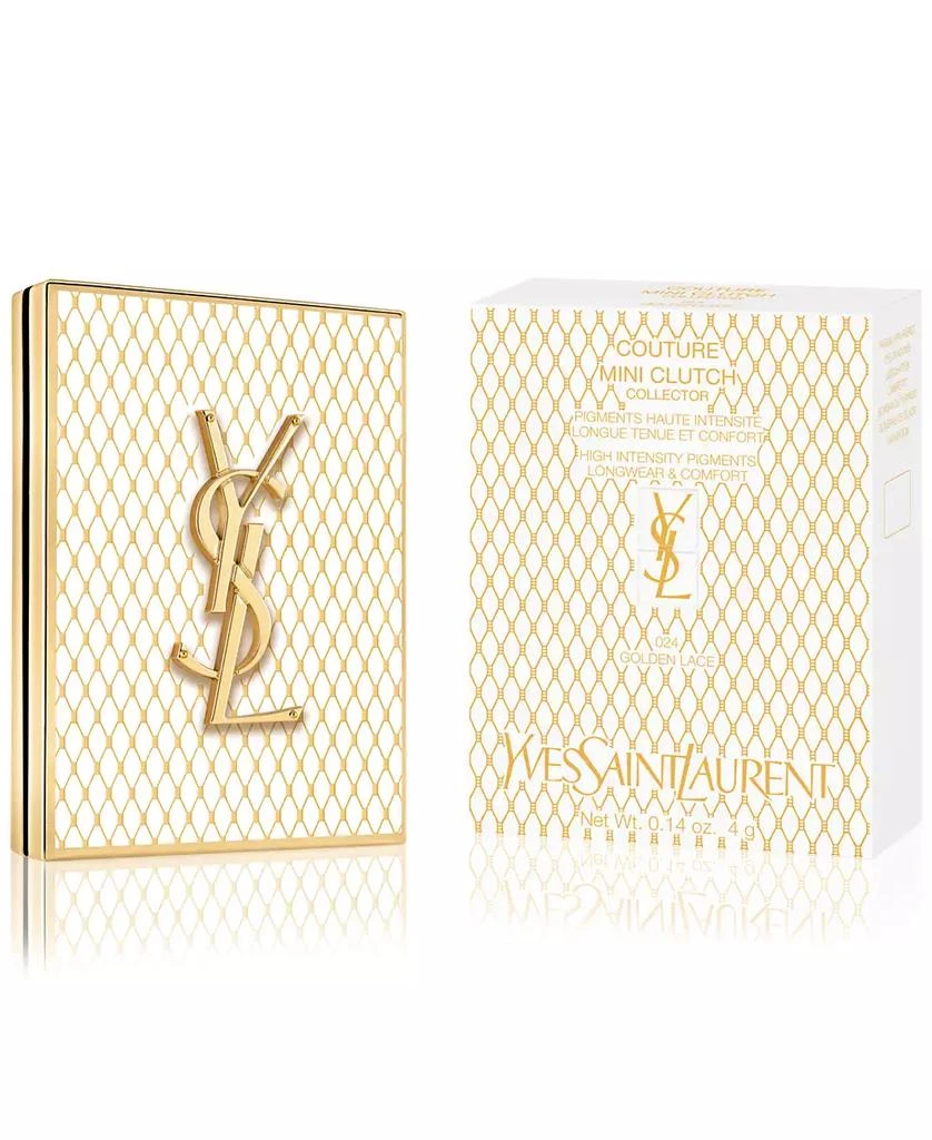 Yves Saint Laurent Limited-Edition Gold Lace Couture Mini Clutch Luxury Eyeshadow Palette 1