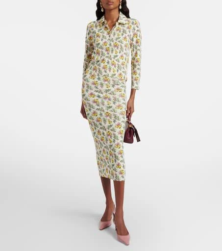 Dolce 
Gabbana Floral polo shirt 2