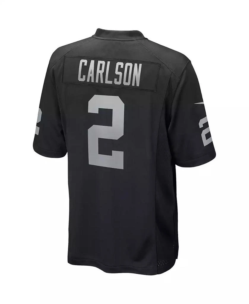 NIKE Men's Daniel Carlson Black Las Vegas Raiders Game Player Jersey 4