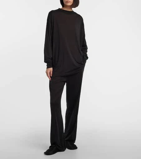 The Row Lanuit silk sweatpants 2