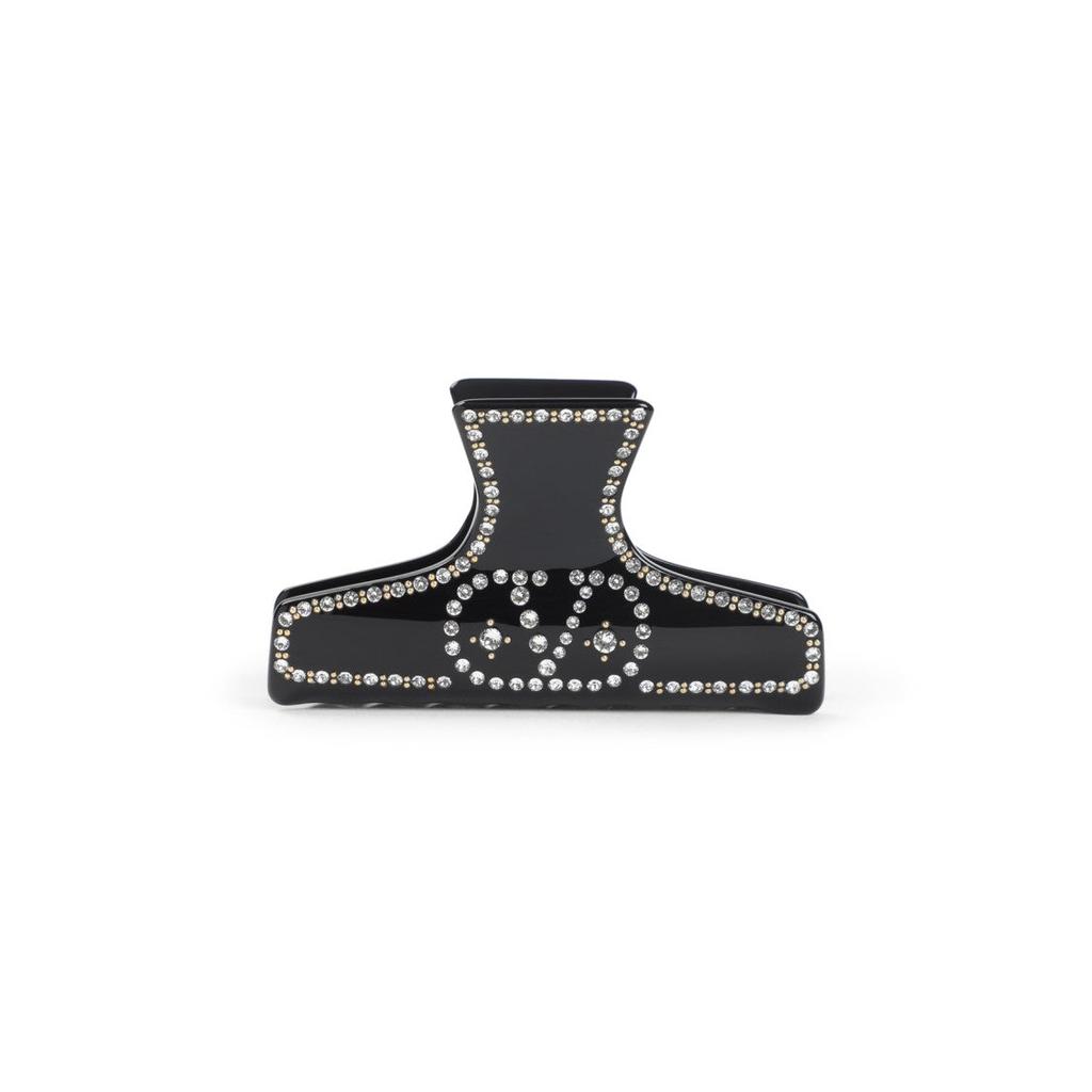 ヘアアクセサリー VALENTINO Valentino Garavani Resin Hair Clip Vlogo Signature Hair Clip In Resin, Metal And Crystals for