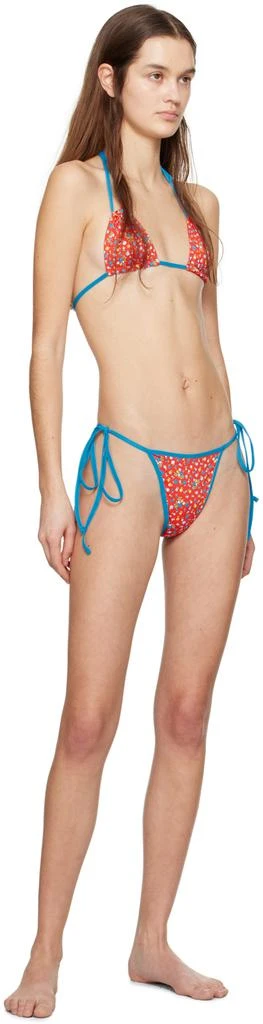 Frankies Bikinis Red & Blue Hazel Bikini Bottoms 4
