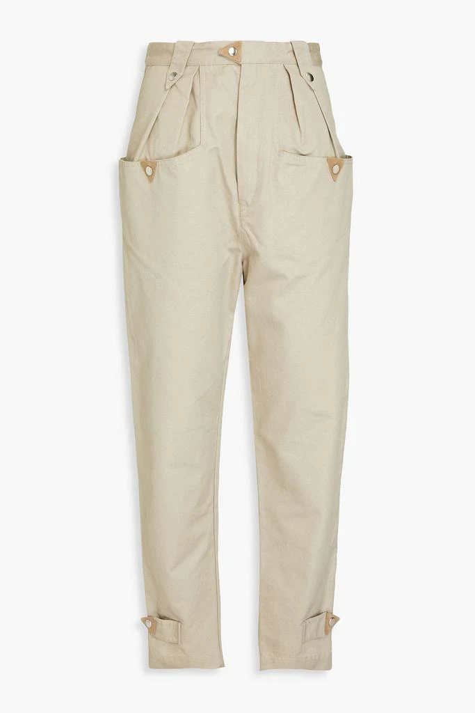 Isabel Marant Étoile Pulcie cotton-canvas tapered pants 1
