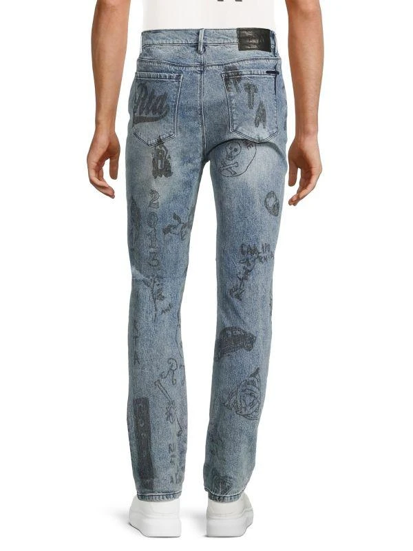 RTA Scribble Mid-Rise Slim Jeans 2