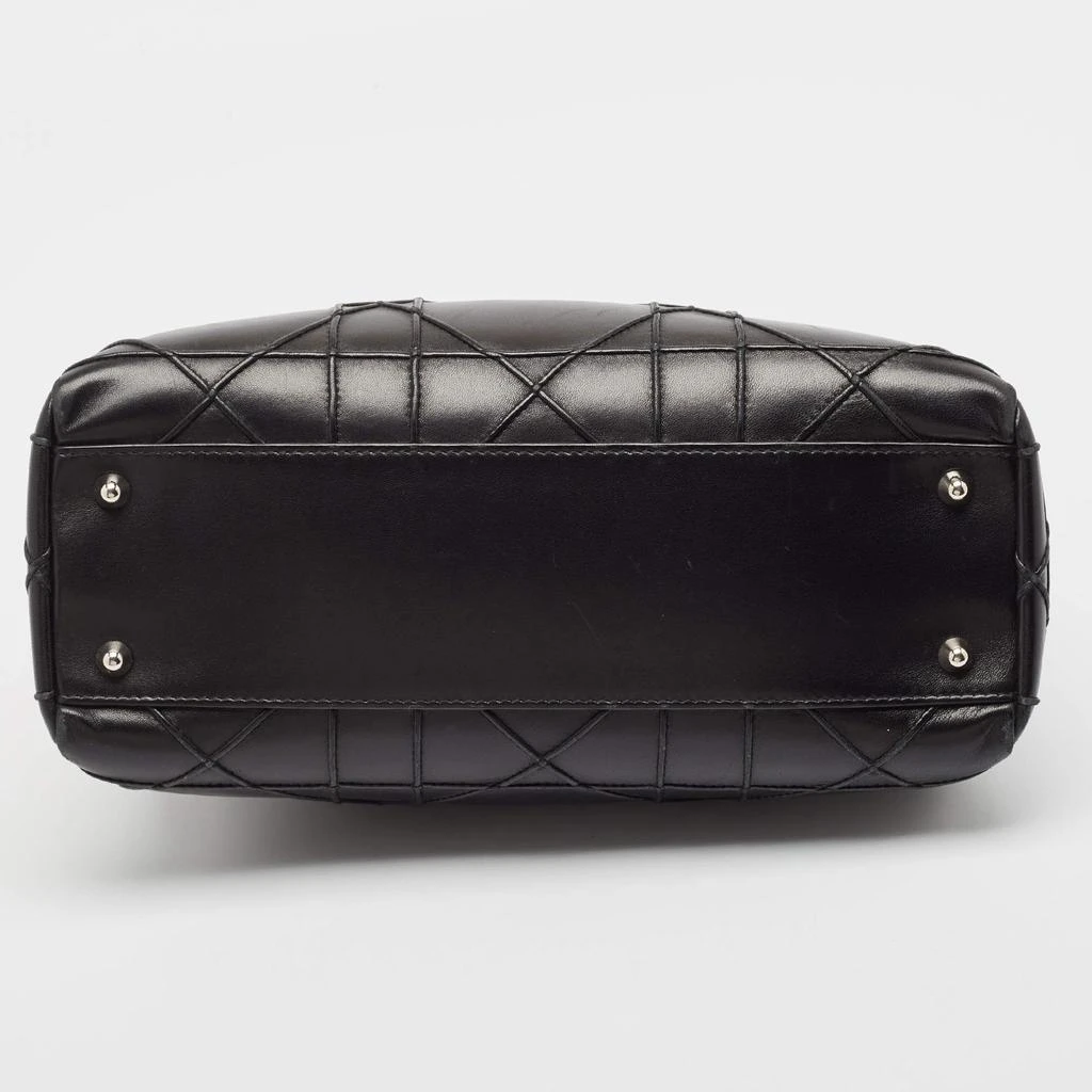 Dior Dior Black Macrocannage Leather Soft Chain Tote 7