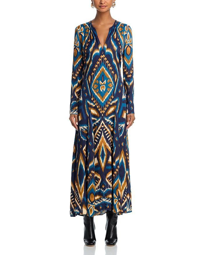 Farm Rio Pineapple Blue Maxi Dress 7