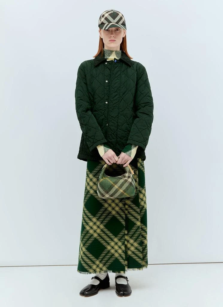 Burberry hort Quilted Car Coat 4