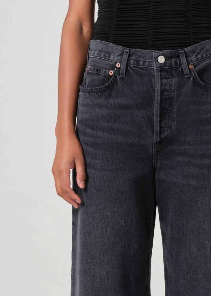 AGOLDE Dame High Rise Wide Leg No Cuff Jeans In Hitch 5