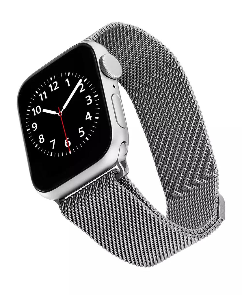 WITHit Silver-Tone Stainless Steel Mesh Band designed for Apple Watch® 42mm (Series 10) & 38/40/41mm