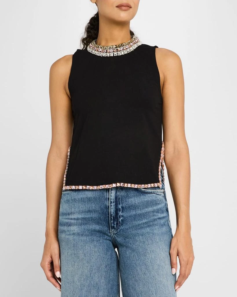Cinq a Sept Petula Jewel-Embellished Top 4